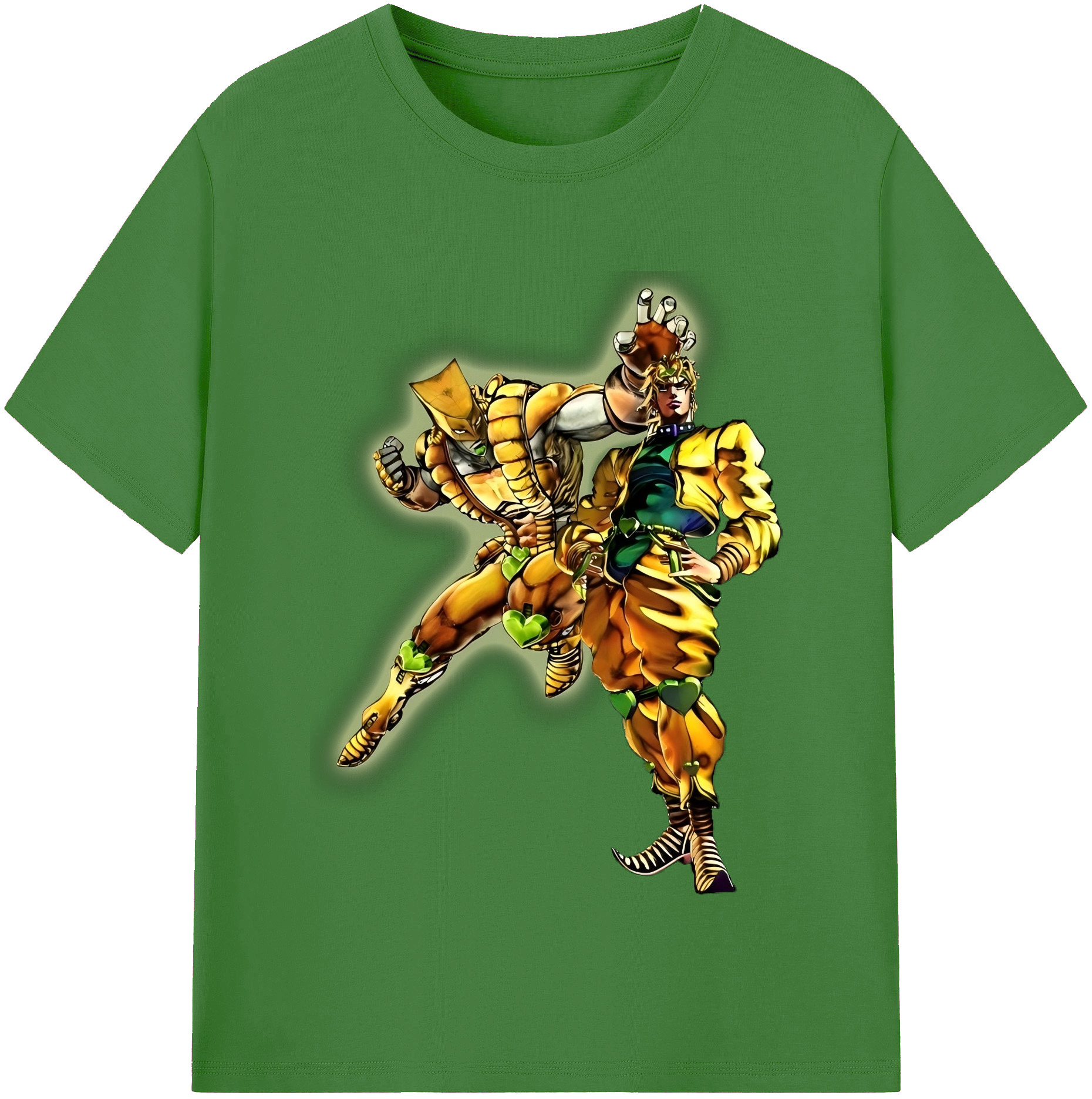 （画像用） ジョジョの奇妙な冒険 ディオ?ブランドー JoJo's Bizarre Adventure Dio Brando レディースカジュアルプリントTシャツ（綿100％）